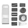 Kitchencook - K-slice - Grey - Multifunction Manual Mandoline 7 In 1 - 6 Blades