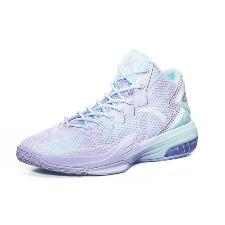 Anta KT3 Thompson 3 Team Støtdempende Sklisikre Slitesterke Lavsko Basketballsko Herre sneaker Lilla Blå 11741105-14