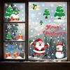 Santa Claus Self-Adhesive Christmas Window Stickers – Festive Holiday Decoration