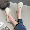 Fashion Retro soft sole single shoe for women new spring summer shallow mouth casual round toe cute fashionable comfortable flat shoes