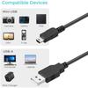Amzpas 1.8M Charging Cable USB 2.0 Type A to Mini B Cable for PS3 Controller Charger, Mini USB Da...