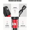 4pcs/Set, 1/4in 3/8in 1/2in Hex Shank Drill Nut Driver Bit Set + 105 Degree Right Angle Driver, Extension Screwdriver Drill Attachment