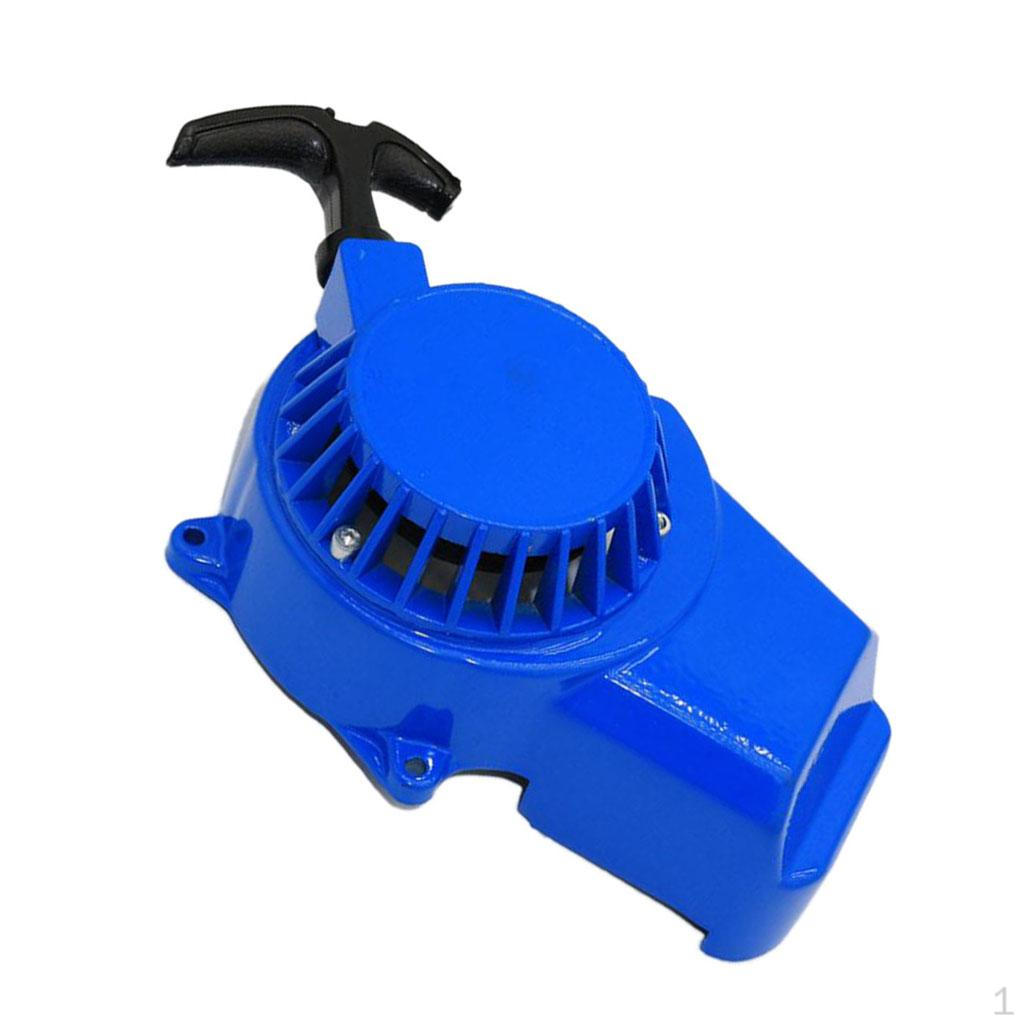 

Алюминиевый стартер с ручным стартером для велосипеда объемом 47 куб.см, маленький, синий, 22x13x7,5 см