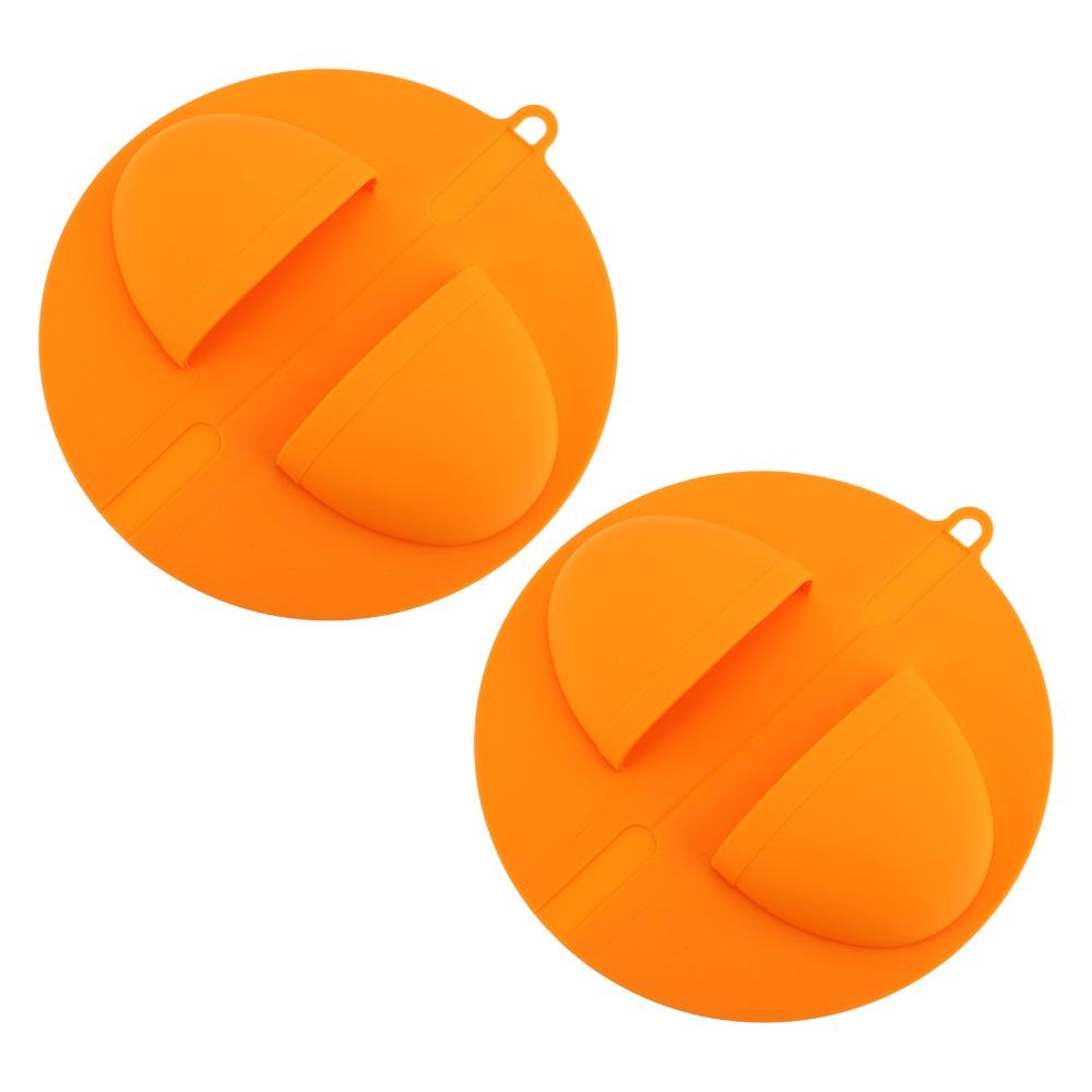 2PACK Silicone BBQ Grill Mitts Heat Resistant Oven Mitts Heat Resistant Gloves Smoking