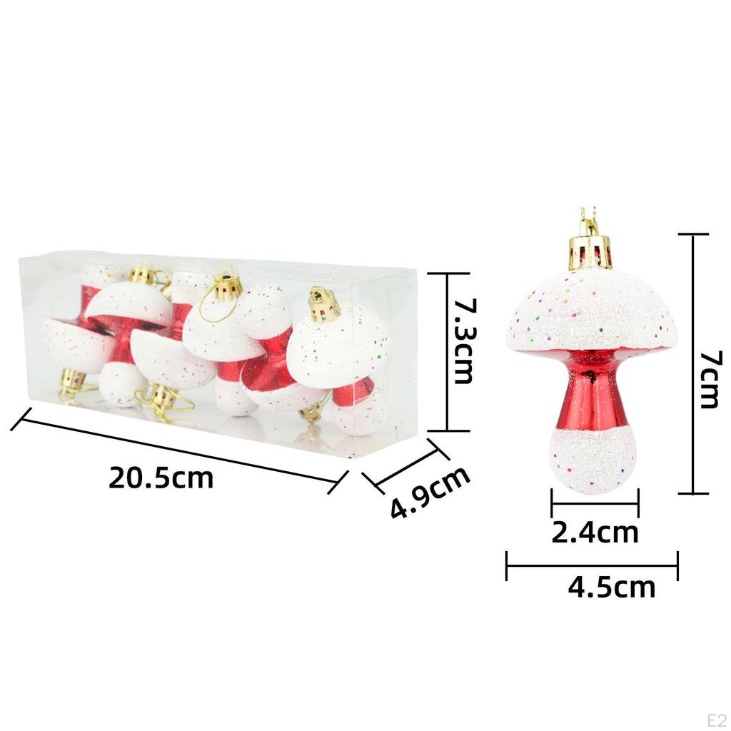 6 ks Vánoční závěsné ozdoby Sváteční dekorace Ideální dárky Kreativní dekorace na vánoční stromeček na dveře