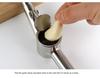 304 Stainless Steel Garlic Press and Peeler Set - Mincer, Masher, and Puree Maker for Home Use