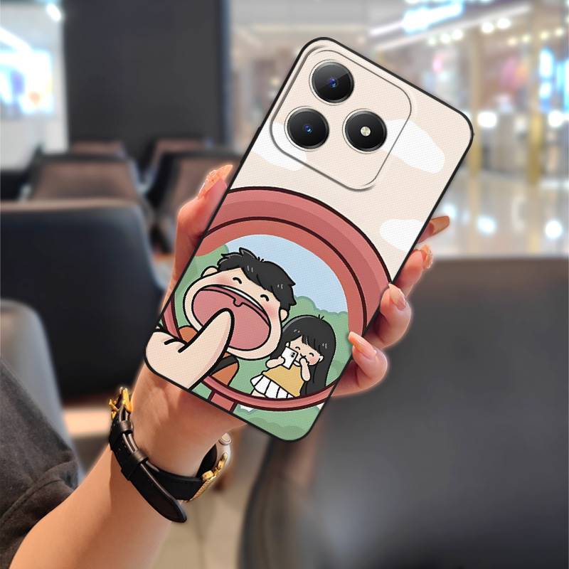 Waterproof Fashion Design Phone Case For Realme C63 4G/C61 4G Couple Shockproof TPU Soft case Dirt-resistant Cute