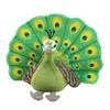 Cute Simulation Green Peacock Plush Toy Blue Peacock Doll Decorative Ornament Gift Bird Doll Zoo Souvenir Ornament Photo Props