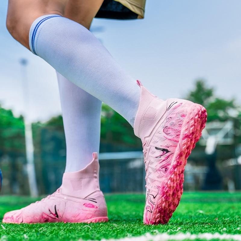 34-46 Unisex Football Boots Rubber Soft Sole Short Nail Artificial Turf Youth Children Football Shoes Boys Soccer Shoes