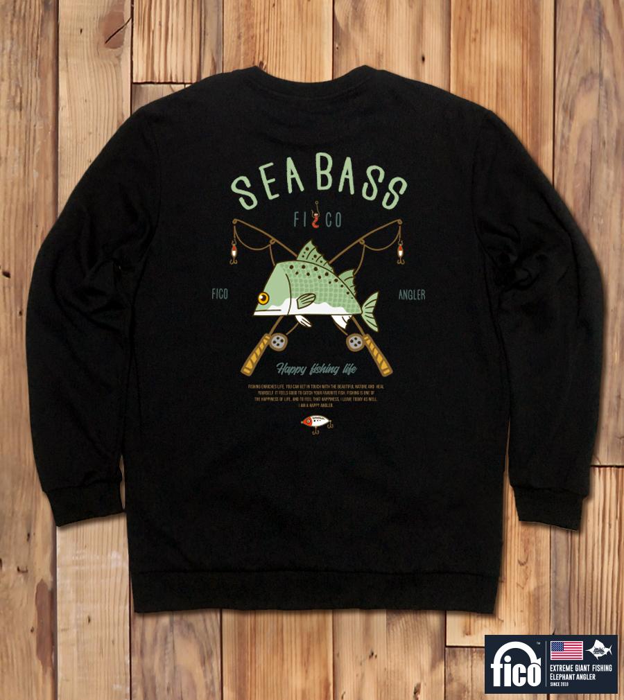 DOLDOL Fico-Mtm-234 Extreme Fishing Brand Pico Graphic Sweatshirt Long Sleeve