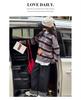 Girls' Striped Knitted Polo Sweater - Autumn/Winter 2025 Fashion Pullover for Kids