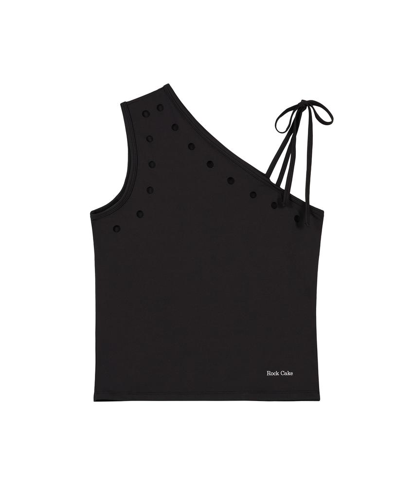 ROCKCAKE Line Void Top - Black