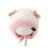Autumn Winter Knitted Baby Girl Hat with Ear Protection - Cute & Windproof Wool Princess Hat