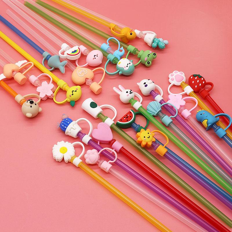 Silicone Material Dustproof Reusable Plugs Straw Cap Environmental Protection