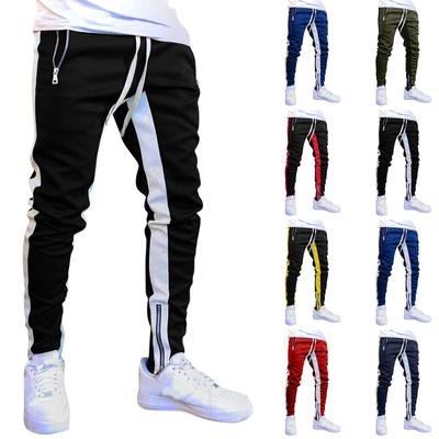 Sport Fitness Enfärgade Byxor Herr Lös Löpning Vardaglig Stor Storlek Sweatpants Bomull