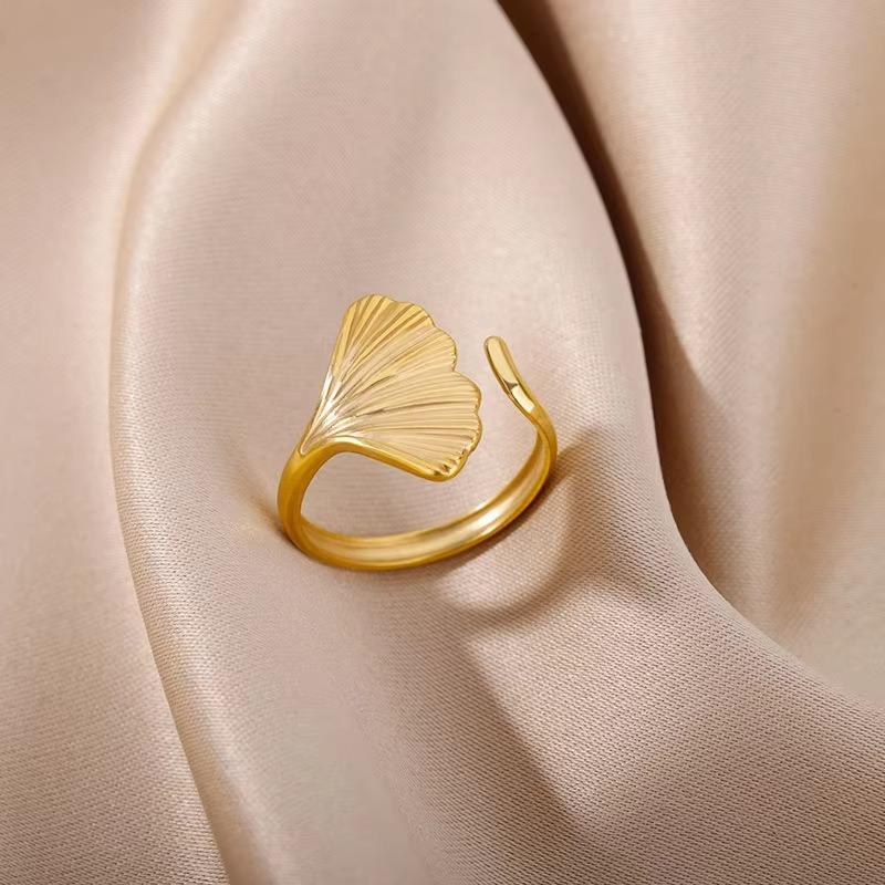 New stainless steel love geometric ring women's opening adjustable jewelry daily wear
