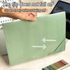 5pcs/set Clipboard File Folders Plastic File Organizer Useful Sorting Storage Bag  Stationery