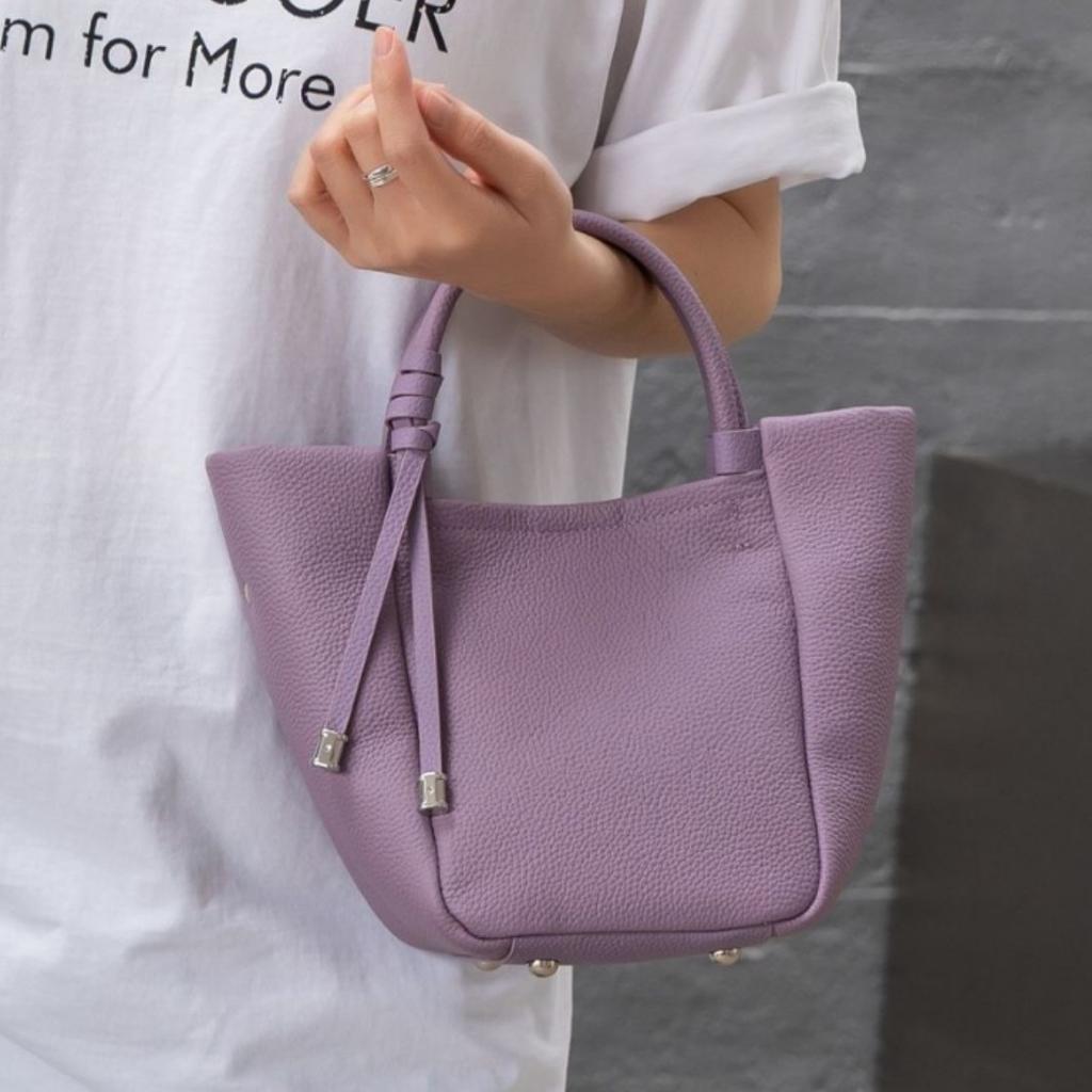 Cowhide Shoulder Women's Bag, Mother and Child Bag, Large-capacity Messenger Lady, Fashionable and Simple Versatile Bag Soft