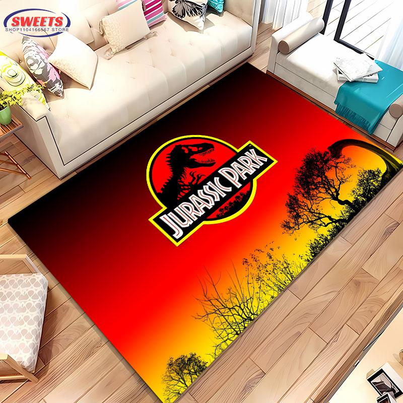 Klasický film Dinosauří P-Park Velký koberec pro domov Obývací pokoj Dětská ložnice Pohovka Rohožka Kuchyňská podlahová rohož Protiskluzová Dekorace