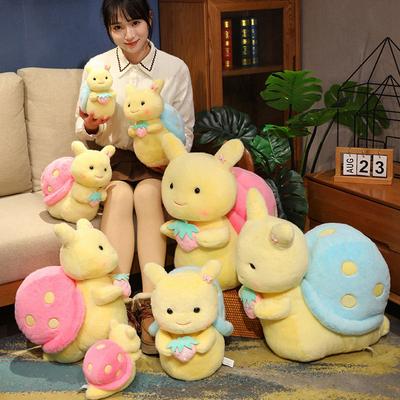 Cute Strawberry Snail Doll Plush Toy Little Snail Doll Children Soothe Rag Doll Girl Birthday Gift