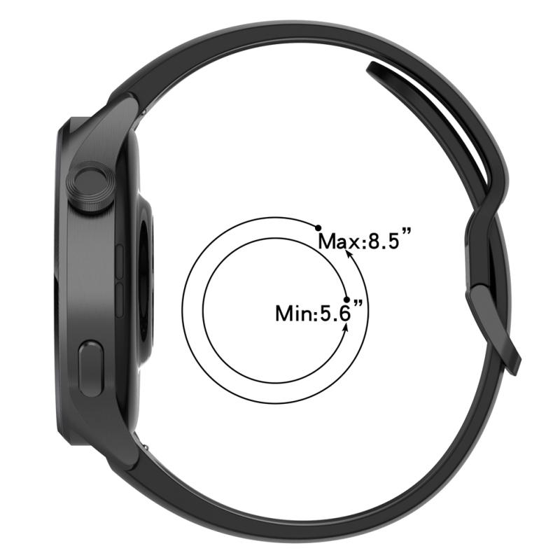 Silicone Watch Strap Lightweight Adjustable Bracelet Replacement Watchband Compatible For Xiaomi