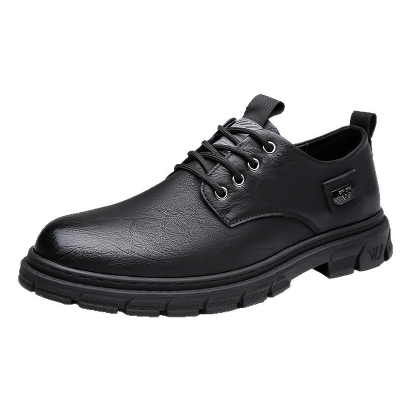Men's Leather Shoes Men's Casual Leather Shoes Comfortable and Breathable Men's Shoes Work Shoes Tooling Shoes Rain Shoes