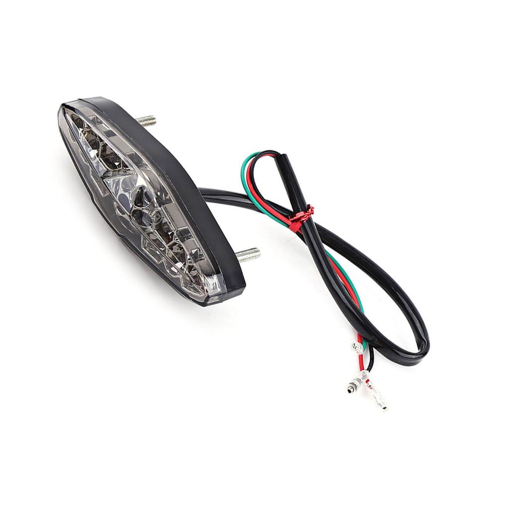 12V 15 LED Motorcycle Brake Stop Running Tail Light Rear Light ATV Dirt Bike Universal Smoke