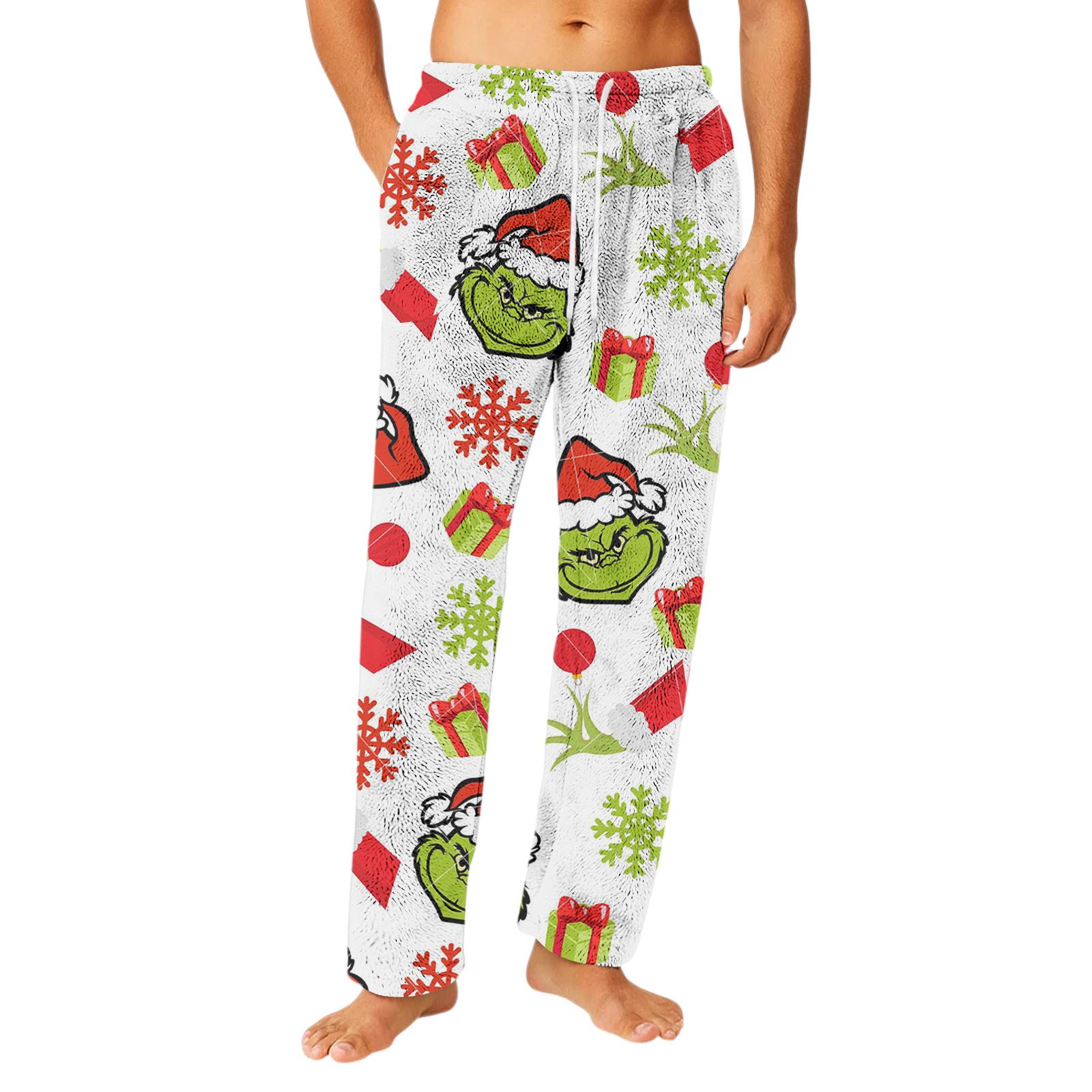 

Мужские фланелевые брюки с карманами на кулиске, домашняя одежда, штаны для сна M зелёный