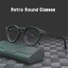 Retro Small Round Anti Blue Light Photochromic Glasses For Men Women High Quality Acetate Brand Design Glasses Frame