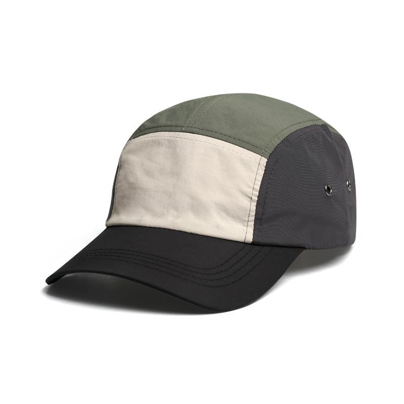 Retro Color Blocked Baseball Cap, Quick Drying Waterproof Soft Top Duckbill Cap, Outdoor Sports and Leisure Sun Shading