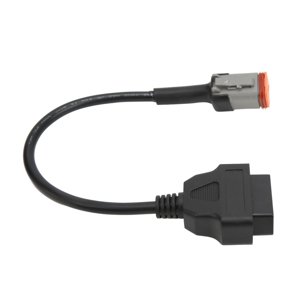 Motorcycle OBD2 6 Pin Diagnostic Adapter Convenient Cable Fuel Efficient for Safe Riding