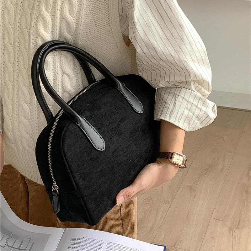 Torebki Damskie Projektant Moda Luksusowa Retro Boston Pluszowa Torba