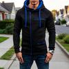 Men's Casual -Lined Zip-Up Hoodie Loose Fit Sweatshirt for Fall and Winter
