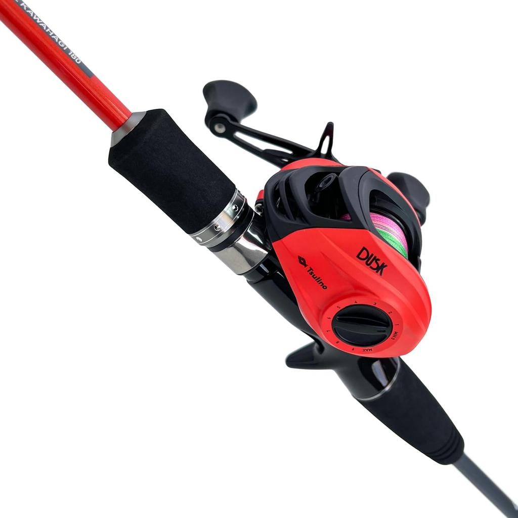 Tsulino BEGINS Boat Filefish Set includes a boat filefish rod and a baitcasting reel with PE line Boat filefish [Set 1.8m 2-piece #1 / fishing]
