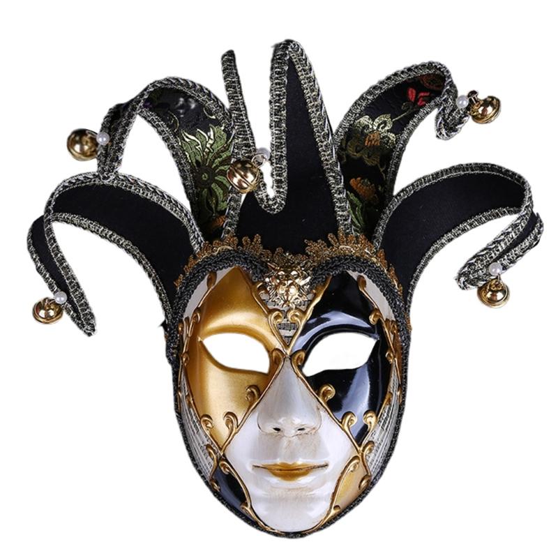 Masquerade Mask for Women Halloween Mask, Halloween Cosplay Eyemask Masquerade Full Face Mask Accsessory