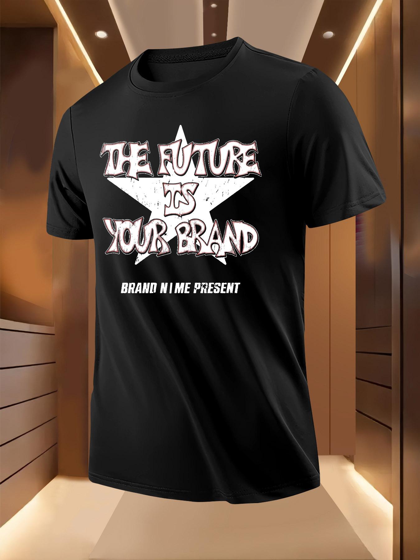 Graphic Tshirt -  The Future Is Your Brand  Print with St... M
