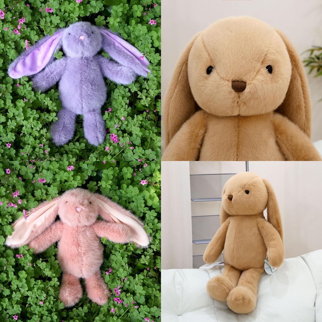 Cute Multi-color Cartoon Long Eared Rabbit Plush Toy Doll For Kids And Girls Comfort Gift