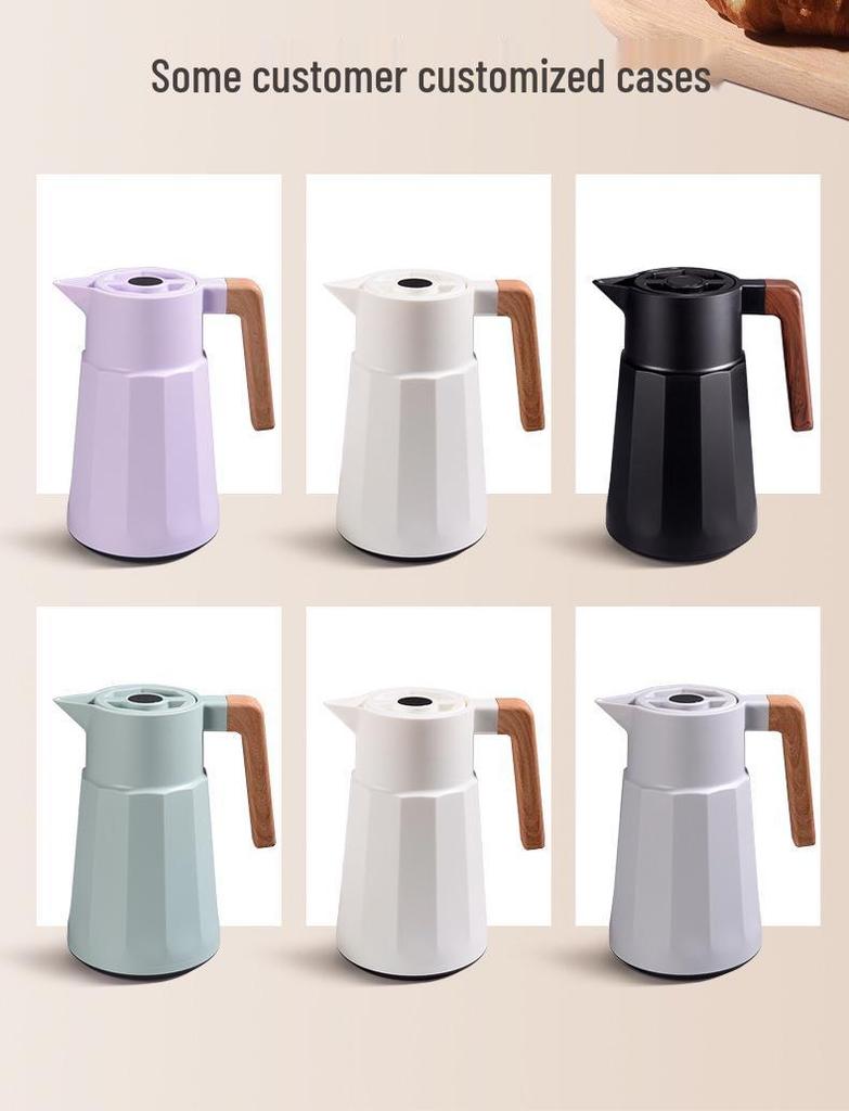 European Style Large Capacity Insulated Smart Thermos Flask - Perfect for Home, Coffee, and Office Use