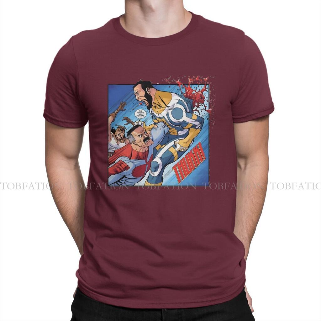 Omniman Superhero TShirt For Male Invincible TV Series Tops Novelty T Shirt Soft Print Fluffy Creative Gift