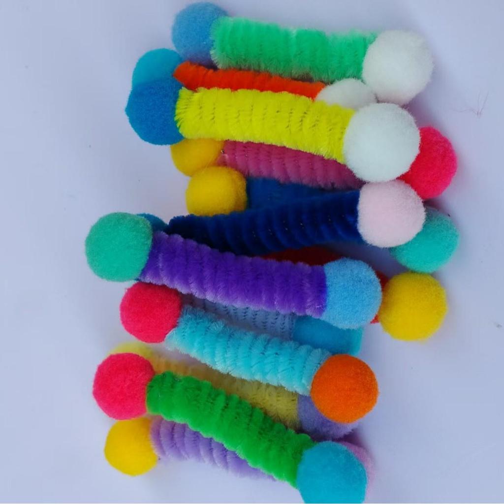 Cross-Border Cat Toys: Two-Headed Feather Wand & Self-Entertaining Fur Balls Set