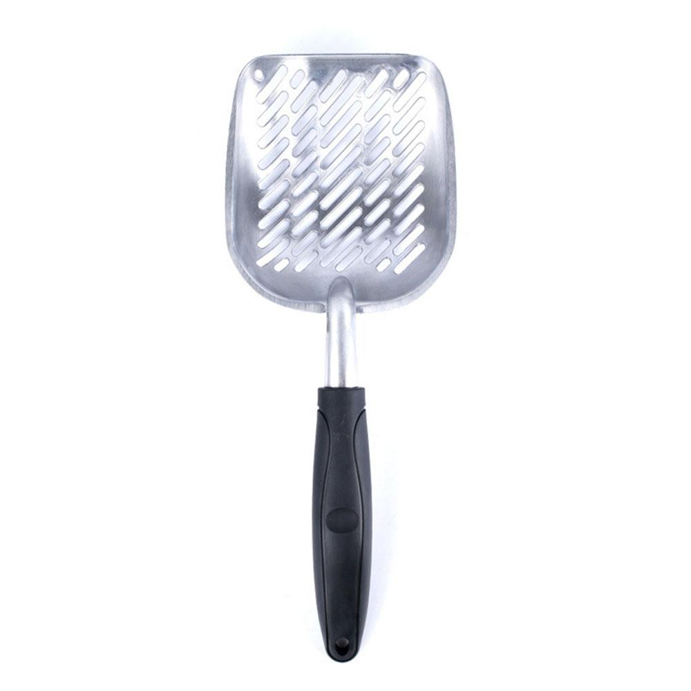 Cat Litter Scoop Big Metal Litter Scoop for Kitty Sifter with Deep Shovel and Ergonomic Handle Made of Heavy Duty Solid Aluminum