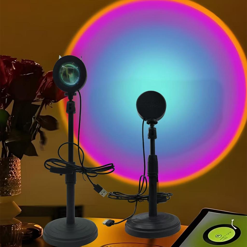 Fill-up photo Sunset lamp Sunset lamp live universal atmosphere lamp creative projection dusk rainbow afterglow.