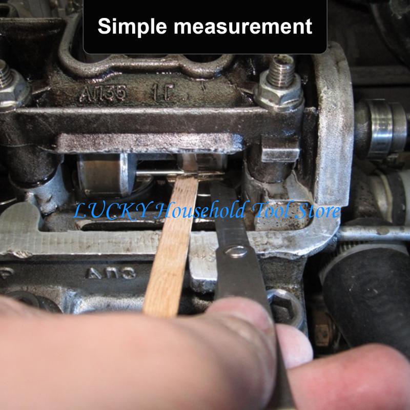 J0MC Stainless Steel Feeler Gauge Double Marked Metric and Imperials Gaps Measuring Tool