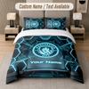 Manchester City Design Bedding Set Custom Text 1 Duvet Cover & 2 Pillow Cases
