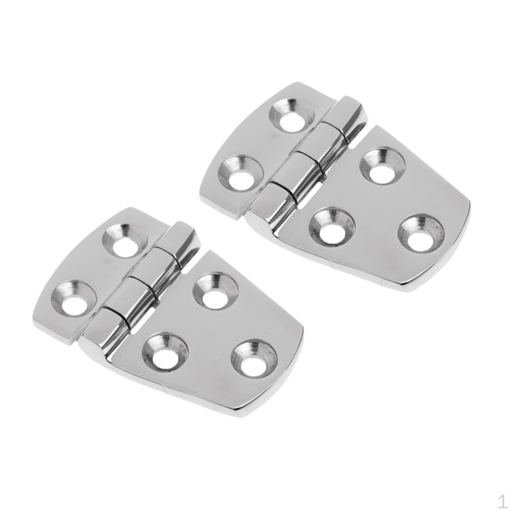 2 Pieces Universal 2. x 1.5" Yacht Boat Door Window Hinge - 6 Grade Stainless Steel Hardware