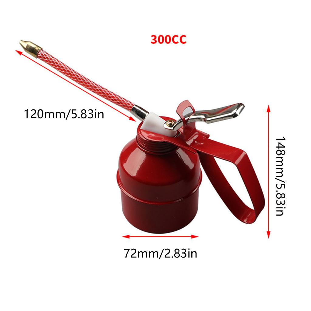 Pistols Oiler Can with Spout Oil Pot Injector for Car Bike Machine with Hose