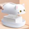Kitten Tissue Box with 2 Toothpick Holders, 3 In 1 Cartoon Cat Tissue Box, Tissue Storage Box for Kitchen and Living Room