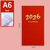 2026 A6 Pocket Planner: English Agenda & 365-Day Cross-Border Time Management Notebook