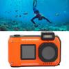 4K 65MP Underwater Camera Autofocus 2.88in 1.44in Dual Screen 2500mAh 33FT Water Proof Camera Underwater Digital Camera for Snorkeling