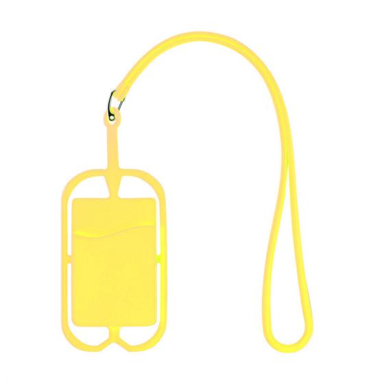 Silicone Phone Back Holder with Lanyard Case Card Sling Necklace Strap Neck Cord